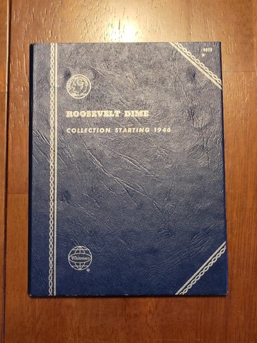 Used Whitman Roosevelt Dime Starting 1946 Punch In Folder 9029