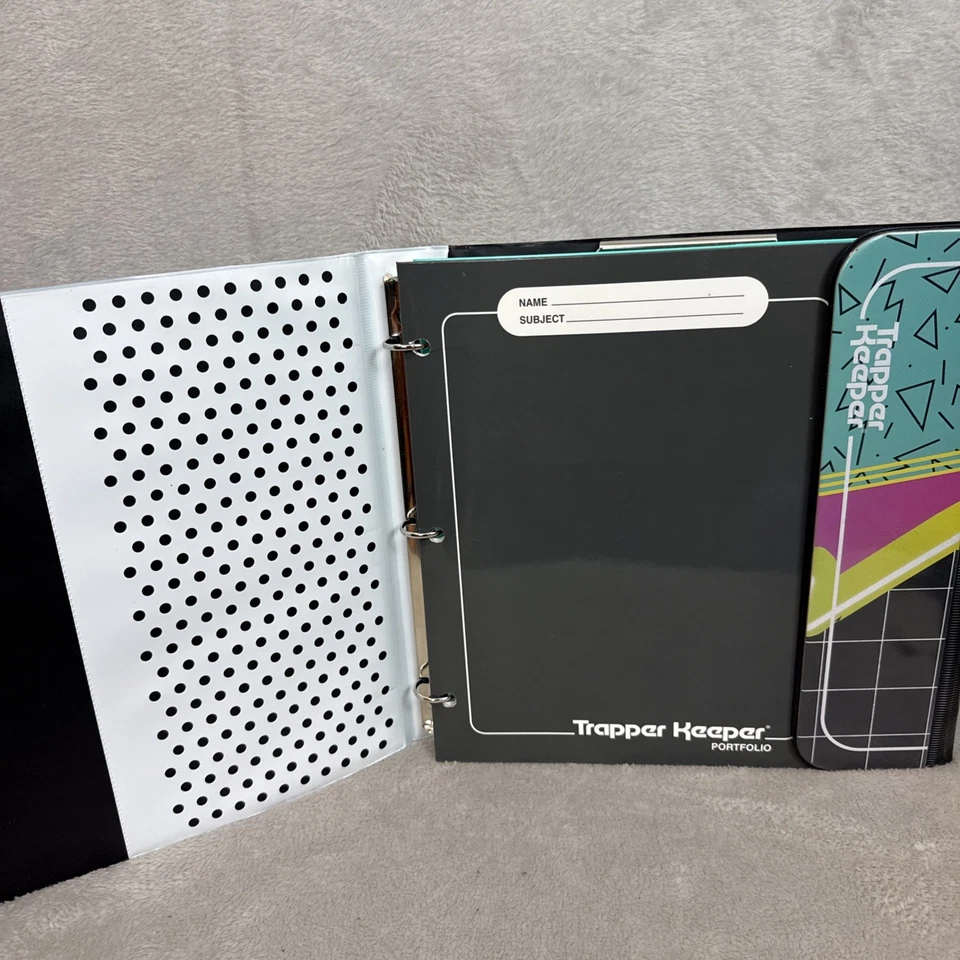 Bloque de color retro diseño vintage años 80 90 Trapper Keeper Foto 4 de 4