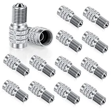16 Pack Double Valve Stem Cap Inflate Tire Valve Flow Through Tires Cap for 