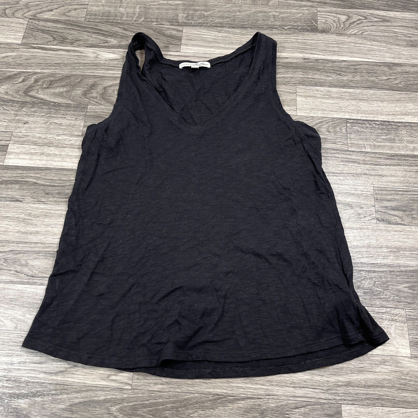EXPRESS V-Neck Black Pullover Stretch Sleeveless … - image 8