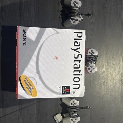  Sony PlayStation PS1 Gray Game Console Complete In Box w/ Demo