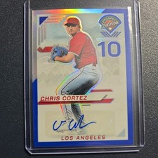 2025 Panini Prospect Edition Signatures Holo Blue #194 Chris Cortez /149