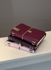 Custom A6 - A5 leather journal with refillable notebooks Travel journal