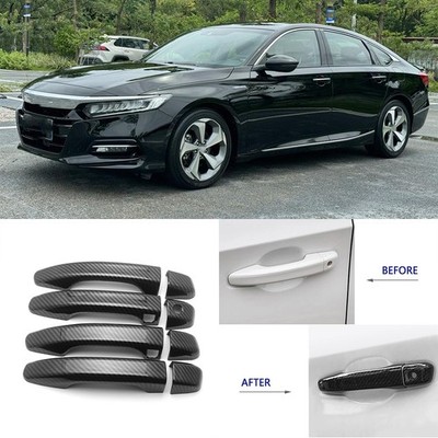 Carbon Fiber Door Handle Protector For Honda 10th Accord 2018-2022 With Keyhole