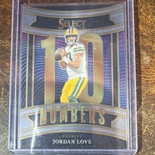 Panini 2025 Select Numbers Jordan Love #7 Green Bay Packers NFL Insert