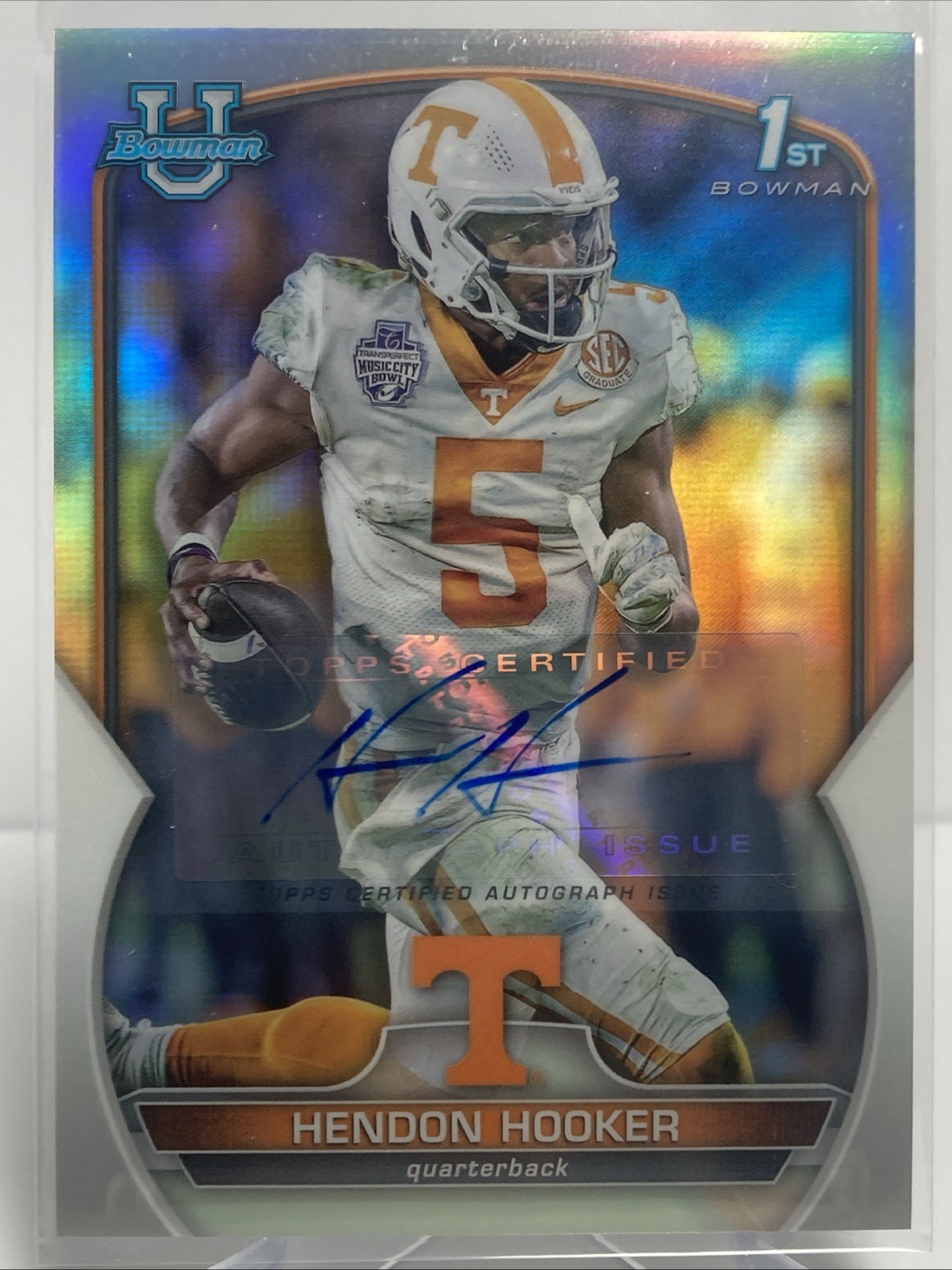 2022 Bowman U Chrome Prospect HENDON HOOKER Auto Refractor 032/499 #21 VOLS