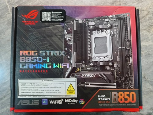 Asus ROG Strix B850-I GAMING WIFI Gaming Desktop Motherboard - AMD B850 Chipset