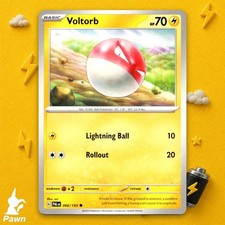Voltorb Common Paldea Evolved 66/193 Pokemon TCG Card Near Mint Art sui