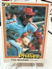 Donruss 1981 Tug McGraw #273 Philadelphia Phillies First Edition Collector