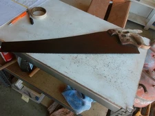 Vintage 26" Blade Disston thumbhole Saw Lot 25-41-10-A