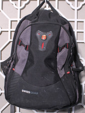 Swissgear Backpack School Mythos 15.4-inch Laptop Black Gray Travel 17x14x9 FLAW