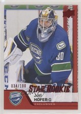 2020-21 Upper Deck AHL Star Rookies Exclusives 34/100 Joel Hofer #197 q2l