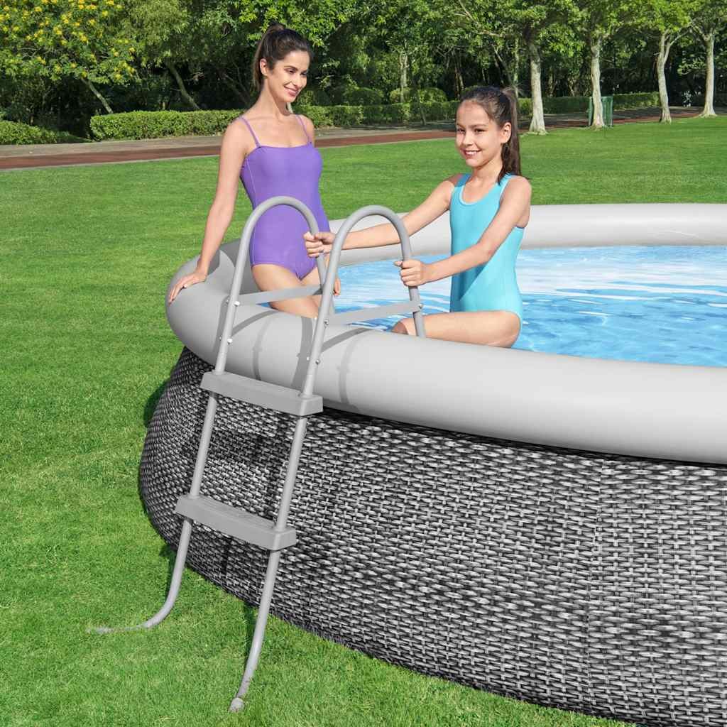 Escalera para Piscina 2 Peldaños Flowclear 84 cm Jardín Patio Bestway