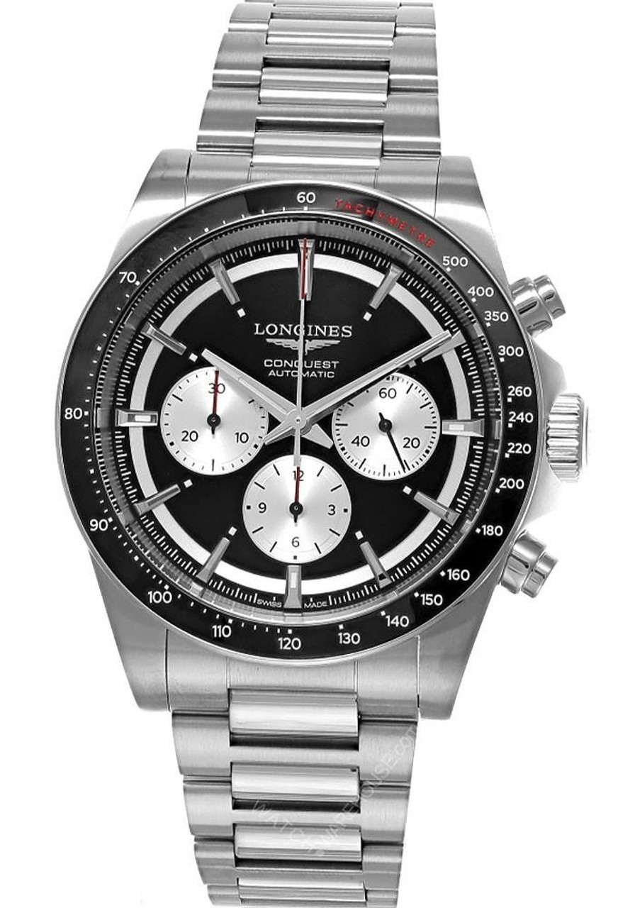 Longines Conquest Chronograph 42mm Black Dial Men's Watch L3.835.4.52.6