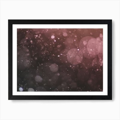 Abstraktes Licht Bokeh Kunstdruck gerahmt Wandbild Poster Leinwanddruck Bild