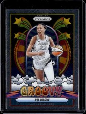 2025 Panini Prizm WNBA #1 A'ja Wilson Groovy