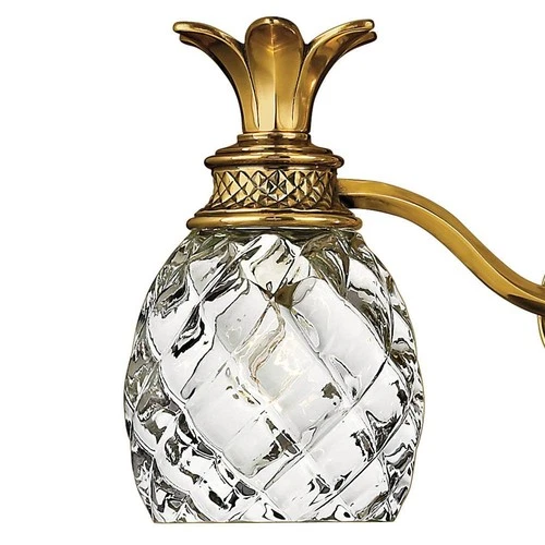 Hinkley Bath Plantation Medium Three Light Vanity 21" Burnished Brass - Picture 7 of 9