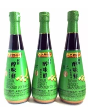 Lee Kum Kee Sodium Reduced Seasoned Soy Sauce 16.9 oz ( Pack of 3 )