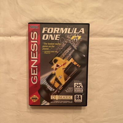 Formula One (Sega Genesis, 1993) Complete In Box