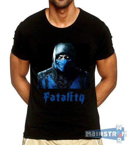 T-SHIRT MAGLIETTA SUB ZERO SCORPION MORTAL KOMBAT FATALITY - Bild 2 von 4
