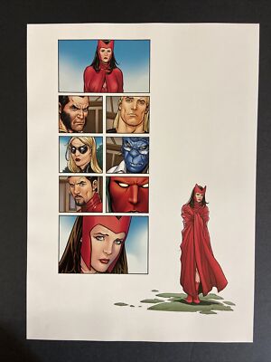 Avengers Scarlet Witch -Marvel Comic Book Poster 8x11 Frank Cho