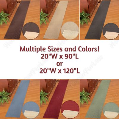 Extra Long Berber Carpet Runner Rug Textured Non Slip in Multiple Colors & Sizes