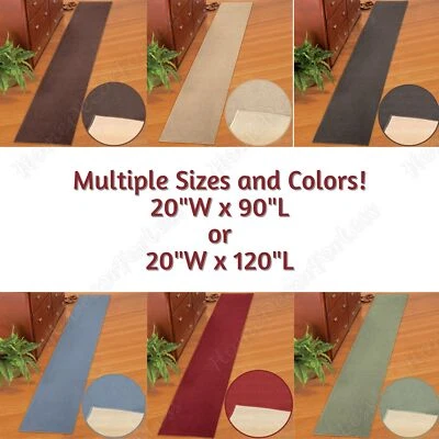 HDFL Extra Long Berber Carpet Runner Rug Textured Non Slip in Multiple Colors & Sizes