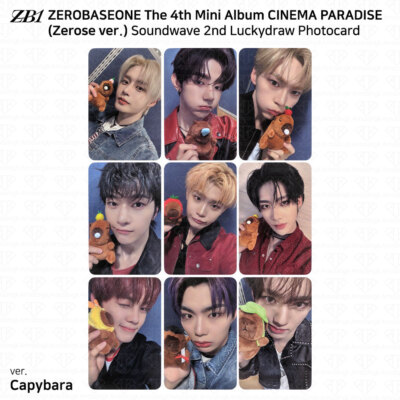 ZEROBASEONE ZB1 4th Mini Album CINEMA PARADISE Soundwave LuckyDraw