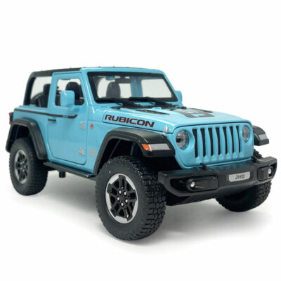 1 Jeep Wrangler Rubicon Off Road Model Car Diecast Vehicle Collection Blue Ebay