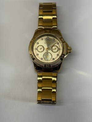 Invicta Angel Multi-Function Gold Dial Gold-tone Ladies Watch 21766