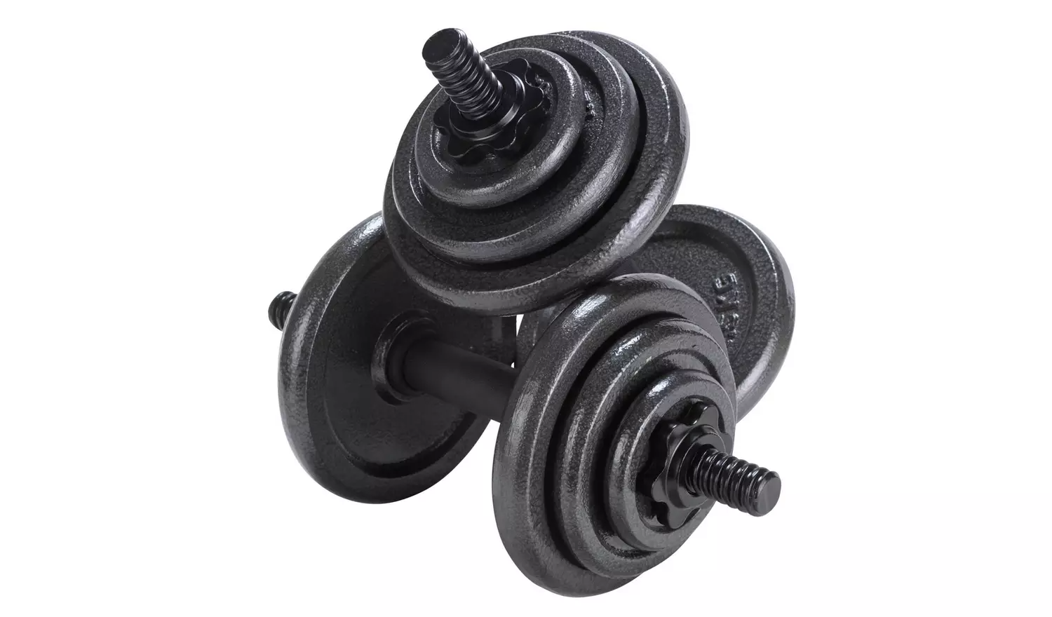 Opti Cast Iron Dumbbell Set 20kg eBay