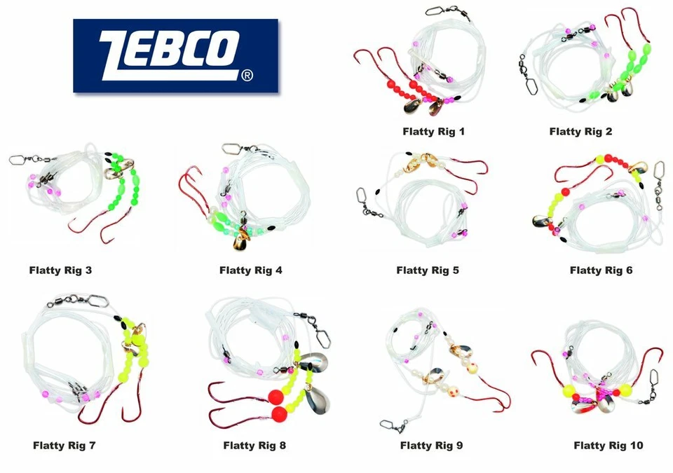 ZEBCO Flatty Rig - Brandungsvorfach Plattfischvorfach Buttvorfach Meeresvorfach - Bild 2 von 2