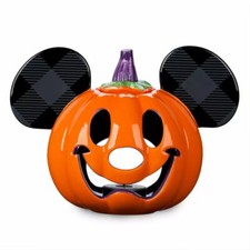 Disney Theme Parks Mickey Mouse Pumpkin Votive Candle Holder 2021 NEW