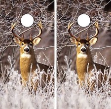 C233 Deer Cornhole Board Wrap LAMINATED Wraps Decals Vinyl Sticker