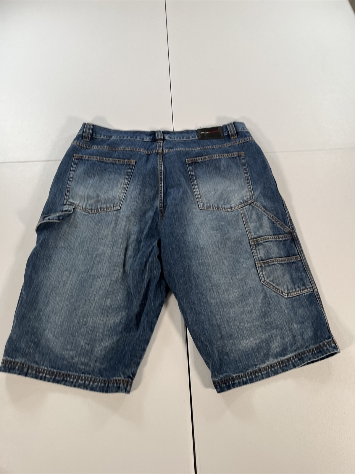 Vintage Fubu Carpenter Shorts Mens 42 Y2K Wide Leg Gr… Gem