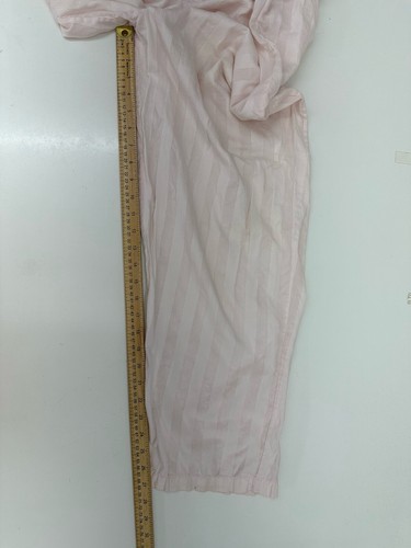 Erika Taylor Intimates Womens Pajama Set Large Pink Striped Country Cottons vtg - Picture 20 of 21