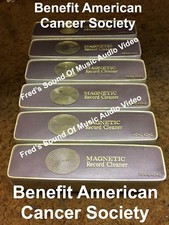 CASE 6 Record Cleaning Disc Washer Brush Le-Bo Magnetic Cleaner BEST DONATION