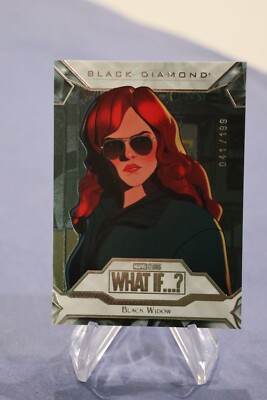 2023 Marvel Studios What If...? Black Widow BD2 Black Diamond /199 Insert Card