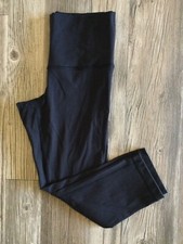 Lululemon Leggings Womens Black Capri Yoga Pants Pull On Athleisure Gym Trendy