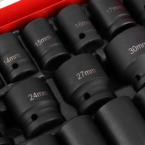35pcs 8-32mm 1/2" Impact Socket Set Metric Imperial Drive Air Garage Deep AU - Picture 8 of 9