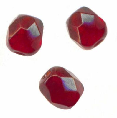 Lot De 100 Perles Facettes De Bohême PRECIOSA - 4 Mm - Couleur SIAM AB - NEUVES