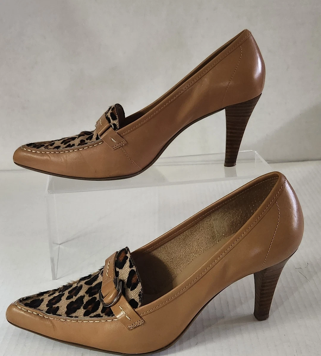 Leopard print shoes hotsell 3 inch heel