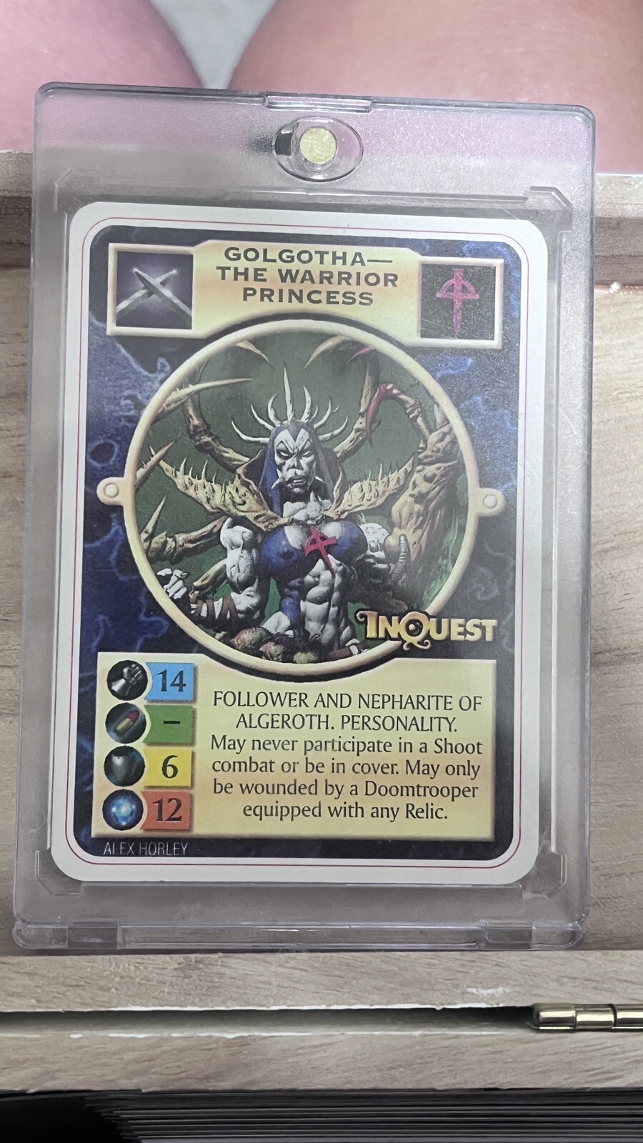 Doomtrooper Collectible Card Game Promo Golgotha The Warrior Princess
