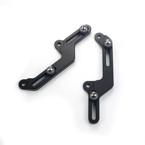 2X Black Aluminum Windscreen Adjusters Windshield Bracket For Honda CB500X 13-16 - Picture 7 of 8