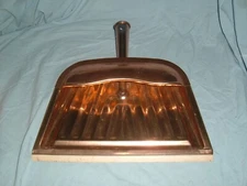 Vintage J.V. Reed Metal Dust Pan  copper color