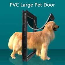 Large Pet Door Magnet Auto Closing Security For Big Dog Gate Fences with Baffle