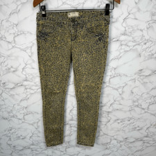 Free People Skinny Floral Jeans sz 26  F772