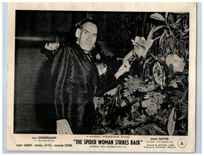The Spider Woman Strikes Back Original Lobby Card Rondo Hatton Monster Man 1946