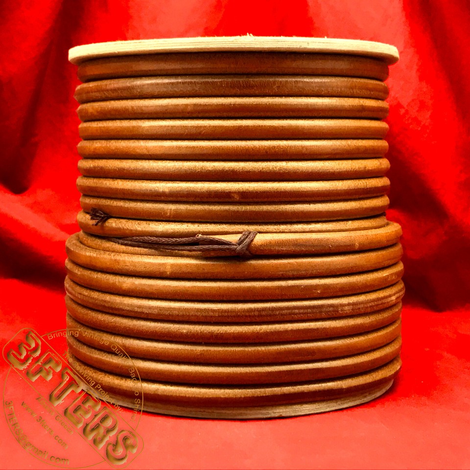 Original VTG SINGER USA High Grade Round Leather Belting 1/4" 6mm