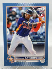 Ronnie Dawson 2022 Topps Mini Rookie Blue #04/10 Houston Astros RC